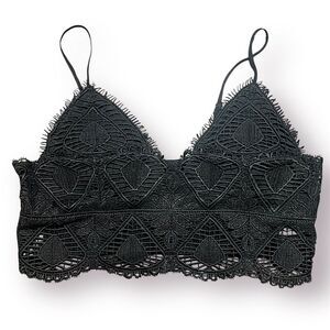 Anemone Maya Black Lace Bralette |    Women’s M